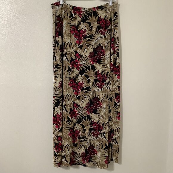 Vintage Y2K Floral Tropical Fairy Grunge Fairycore Stretchy Boho Skirt Set L - Picture 7 of 8